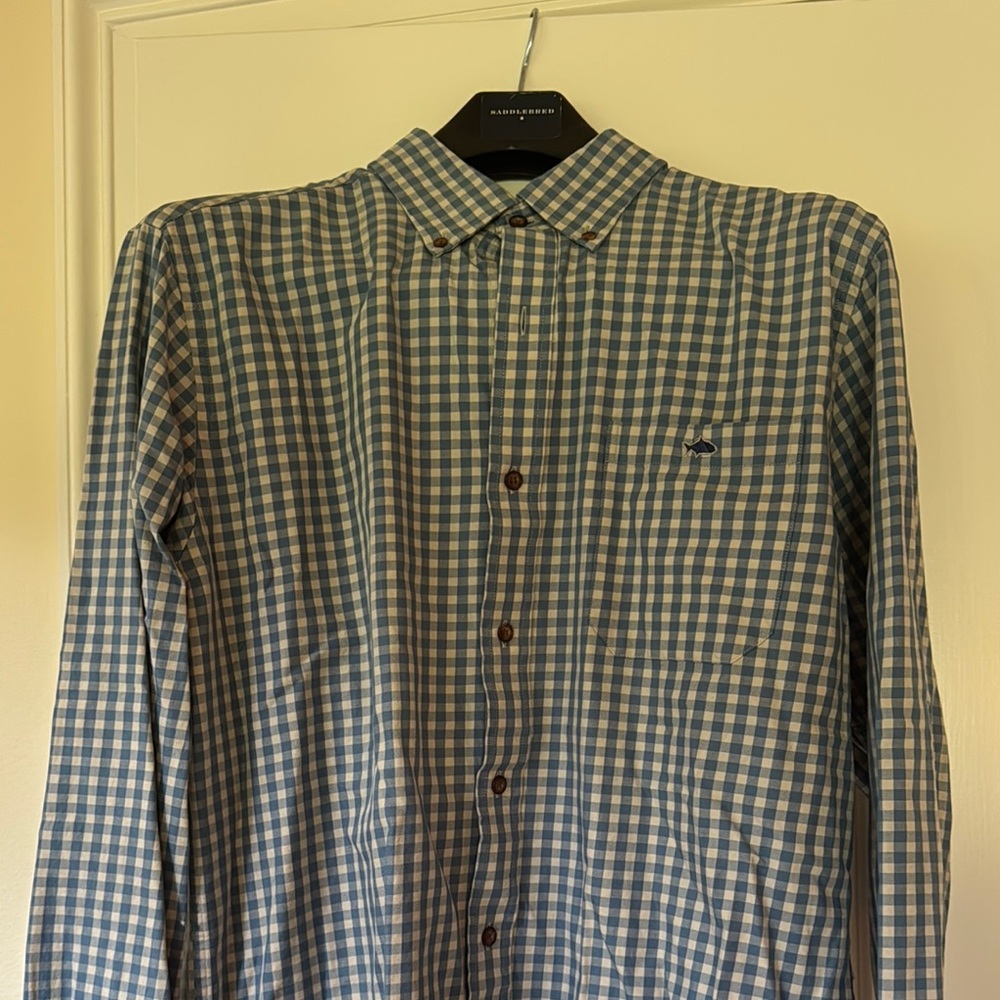 Navy Checkered Shirt by fish hippie